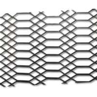 Grillage métallique gothique expansé en acier galvanisé à faible teneur en carbone, robuste et durable, 4 pieds x 8 pieds, pour bâtiments de bureaux, résistant à l'eau et au feu