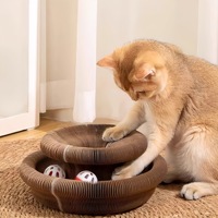Nouvelle griffoir pour chat en carton ondulé magnétique moderne et éco-responsable, résistant à l'usure, jouet pour chat
