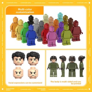 Compatible con Minifiguras de Color Sólido, Muñeca de Plástico ABS, Pedido Mínimo de 5000, Juego de Bloques de Construcción de Partículas Pequeñas para Niños de 0 a 24 Meses - Product Image 3