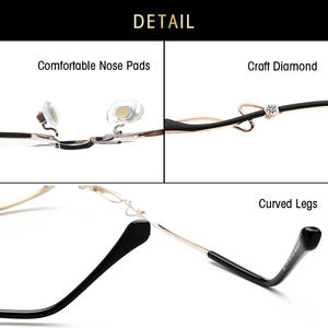 Gafas de Sol Grises con Protección Anti Luz Azul, Montura Metálica Completa, Gafas de Mujer 50008 - Product Image 4