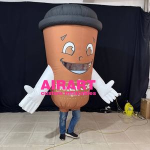 Ballon gonflable de tasse de <span class=keywords><strong>café</strong></span> imprimé par logo, marionnette gonflable de tasse de boîte de boisson pour le décor publicitaire - Product Image 3