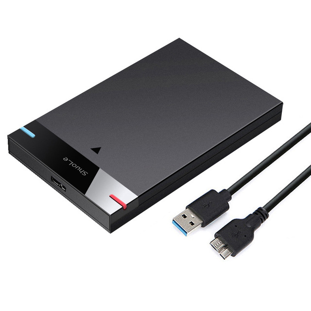 2.5 Inch SATA SSD HDD Enclosure 9.5mm Slim USB 3.0 External Hard Drive Case for NAS Storage Device
