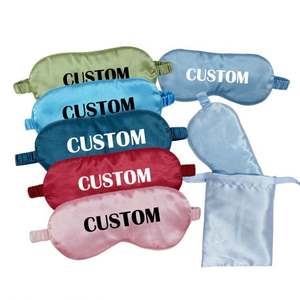 Mascarilla de seda para dormir con diseño creativo y moderno personalizado al por mayor, visera opaca, logotipo personalizado para regalos promocionales de negocios - Product Image 1