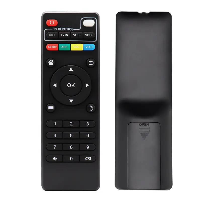 Controle remoto para caixa de tv h96, controle remoto, ir, com função kd, conjunto top box, para android tv