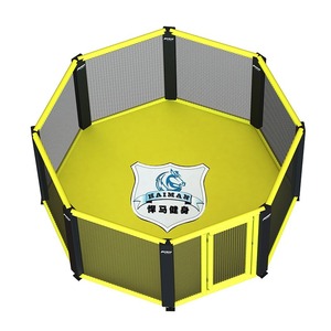 Ring de boxe octogonal Kaiman, cage d'entraînement MMA, équipement de fitness portable pour la lutte, le combat et la pratique du Sanda - Product Image 1