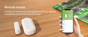 Sensore di Sicurezza Antifurto Zigbee per Casa Intelligente, Controllo Remoto Tuya, per Porte e Finestre Interne, Magnetico in ABS, Bianco, Batteria da 1,5 Anni, <span class=keywords><strong>Venz</strong></span> - Product Image 4