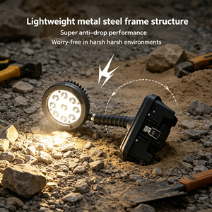 Projecteur <span class=keywords><strong>mobile</strong></span> LED avec luminosité réglable, autonomie de 8h à 40h, indice de protection IP65, 27W, batterie rechargeable 14.8V 10Ah, charge rapide - Product Image 5