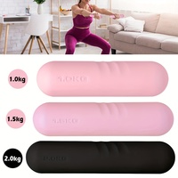 Petits haltères en silicone 1-5 kg, utilisation universelle, équipement de fitness à domicile, yoga, pilates, poids d'entraînement
