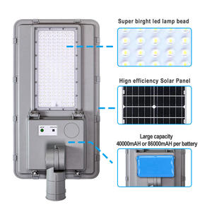 Lampadaire solaire LED tout-en-un KCD avec détection <span class=keywords><strong>radar</strong></span>, étanche, fabriqué en Chine, prix 100w 200w 300w 500w - Product Image 3