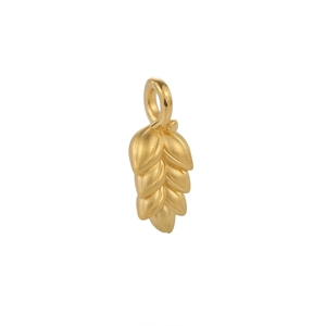 2025 Newly designed wheat ear shape 24K solid Gold micro-hard gold luxury pendant jewelry accessories - Product Image 2