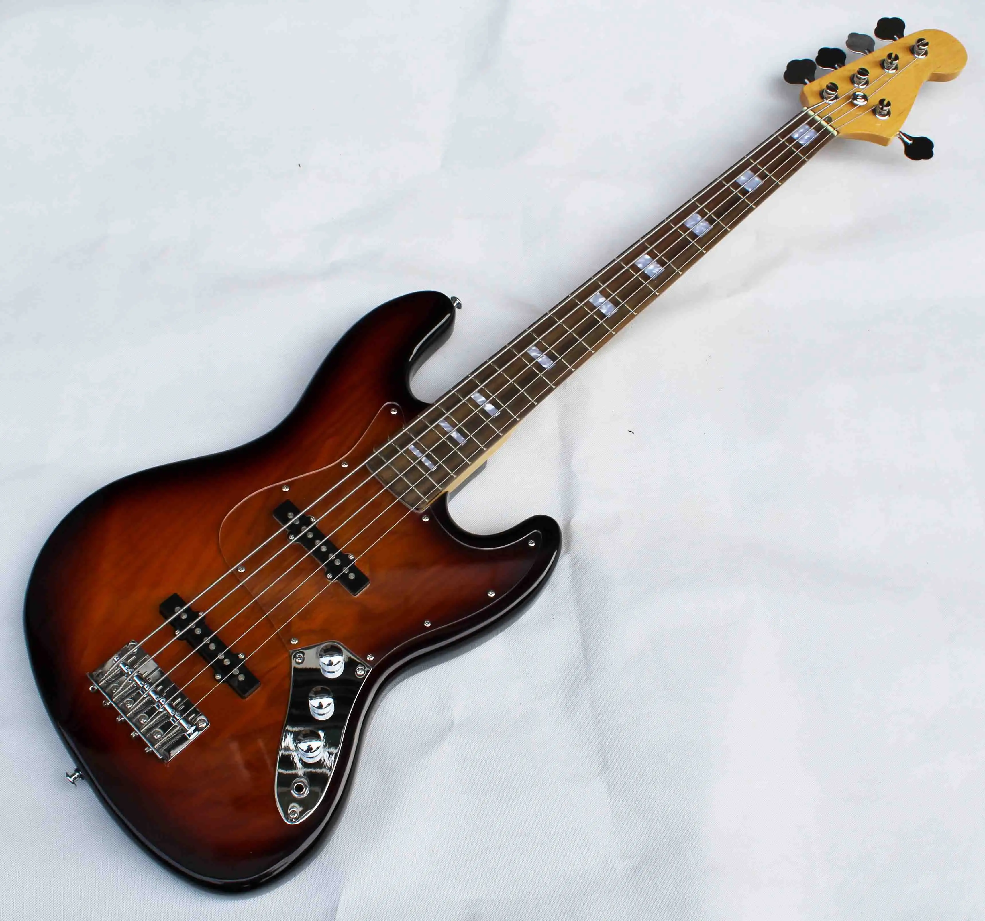 JB-4VS1 china made high quality 4 strings electric bass guitar, customized OEM logo