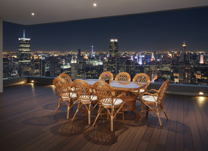 Juego de Comedor Moderno de Ratán para Restaurantes Comerciales, Hoteles y Uso en Exteriores - Mesa Larga con Diseño Moderno - Product Image 4