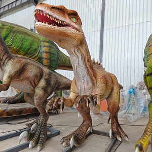 Haichuan Dinosaurios Supplier : Vélociraptor animatronique grandeur nature pour exposition de dinosaures, idéal pour le parc jurassique - Product Image 5