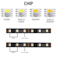 Bande LED numérique RGBW SK6812 à prix d'usine, 12V 5V, adressable, 60 LED/m, pour la décoration de bars et de clubs