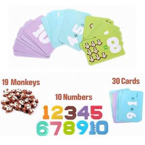 Montessori Học Tập Đồ Chơi Cho Trẻ Em Khỉ Cân Bằng Đếm Mát Toán Học Trò Chơi Giáo Dục Montessori Học Tập Đồ Chơi Cho Trẻ Em Vui - Product Image 2