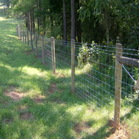 Panneaux de cour Clôture en treillis métallique en acier galvanisé de style haut pour ferme d'élevage Filet en treillis pour bétail Chèvre Mouton Cerf Cheval Ranch Utilisation