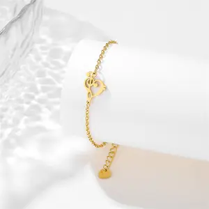Wholesale 35 models Stainless steel bracelet love Butterfly Dolphin tower Bracelet for women