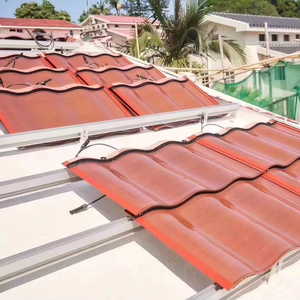 Tuiles de toit solaires photovoltaïques en gros, 40 watts, panneaux solaires en verre mono sans cadre avec connecteurs JB, intégrés photovoltaïques - Product Image 1
