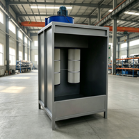 Cabine de peinture électrostatique à filtre à cartouche pour la finition des pièces en aluminium et en acier