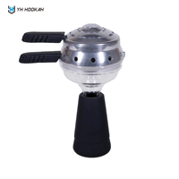 Kit Chicha Portable Mini en Aluminium avec Logo Personnalisé, Technologie Miroir, Bol HMD, Support de Charbon en Silicone, Boîte Cadeau de Voyage Résistante à la Chaleur