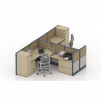 Meubles de bureau modernes, poste de travail en cubique pour centre d'appels, table de travail, cloison de bureau, bureau d'ordinateur, poste de travail modulaire pour 2 personnes
