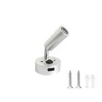 Lampe de lecture pour camping-car 12V 24V Argent Blanc chaud pour camping-cars, yachts, bateaux, remorques