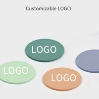 Sous-verres en silicone écologiques antidérapants, lavables, imperméables et résistants à la chaleur, à motif uni, pour la cuisine moderne à domicile (vente en gros)