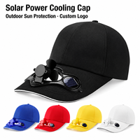 Casquette de travail solaire personnalisée à 6 panneaux pour le baseball, protection solaire extérieure, chapeau de sport pour la pêche, le cyclisme et la randonnée