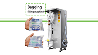 Machine d'emballage d'eau en sachets dingli à bas prix machine de remplissage en sachets d'eau
