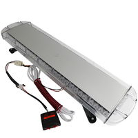 Barra de Luces de Emergencia Súper Brillante BIAOCHI, 64 LED, Luz de Advertencia Intermitente Ámbar, Barra de Señalización de 33 Pulgadas, 12V 24V para Auto, Camioneta, Camión