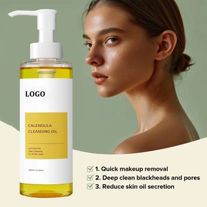 Aceite Limpiador Facial de Caléndula para el Cuidado Facial, Eliminación de Puntos Negros y Maquillaje, con Logotipo Personalizado de Fábrica - Product Image 5