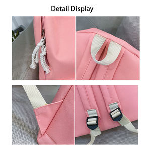 准备发货<span class=keywords><strong>3</strong></span>合1廉价书包女士防水学生书包女生书包套装 - Product Image 6