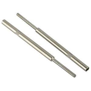 Tùy chỉnh CNC gia công Knurled Micro lái xe trục thép không gỉ trục phần đôi kết thúc chủ đề phụ kiện