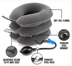 Collier de civière de cou réglable à soulagement instantané par NeckFix Home Dispositif de traction de la colonne cervicale pour le soutien de la douleur cervicale - Product Image 2