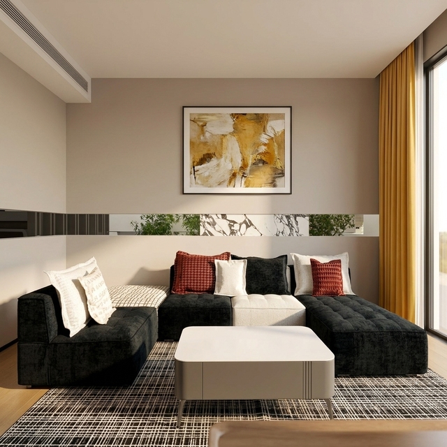 VONLIVA Comfy Cloud Sofa Sectional Deep Seat Modular Couch Upholstered Large Living Room Sofa Set Extra Soft Fabric Furniture