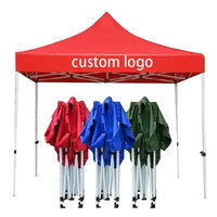 Carpa Impermeable para Exteriores de 3x3 Metros, Carpa Plegable 3x3, Carpa para Barbacoa, Fiestas, Cumpleaños, Bodas y Eventos