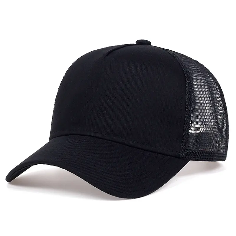 Aangepaste Sublimatie Mesh Cap Mannen En Vrouwen Honkbal Hoed 5-Panel Verstelbare Vissen Baseball Cap Trucker Hoed