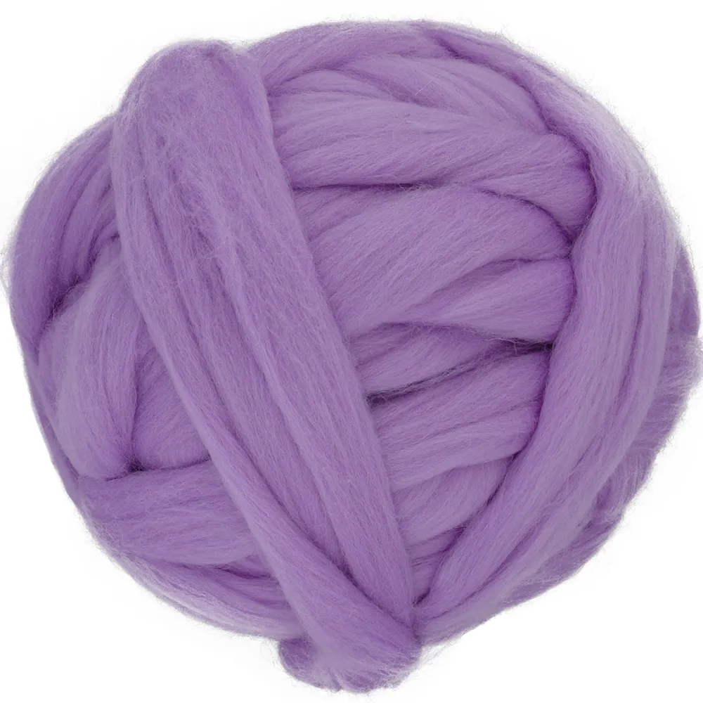 Großhandel Gefärbt Merinowolle Roving / Superfine 23 Mikron Super Chunky Garn