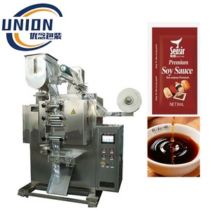 Sachets d'emballage verticaux à scellage automatique haute vitesse sur 3 côtés pour petite <span class=keywords><strong>sauce</strong></span> soja foncée fumée (Shoyu japonais fait main) - Product Image 1