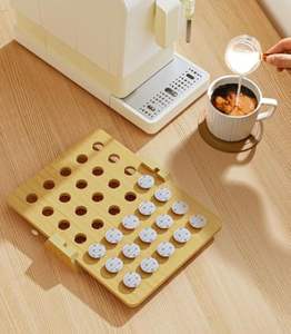 Supports à dosettes en bambou, organisateur de dosettes de café en bambou, présentoir à café en bambou pour organisateur original, rangement de café sur le comptoir - Product Image 2