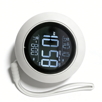 Weißes Rauschen Musik- und Alarmton-Wecker mit Schlummerfunktion, DST, LCD-Display, digital, wiederaufladbar, Vibrationsfunktion für Hörgeschädigte, zur Verwendung unter dem Kopfkissen