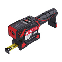 Télémètre laser industriel BTE C20 2-en-1, 120 m, laser numérique + ruban à mesurer 5 m, niveau automatique, précision 2 mm, outil pour la construction