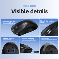 T-WOLF Q3 Mouse Nirkabel Dual-mode Portabel Mini Mouse Isi Ulang untuk Kantor Bisnis Mouse Nirkabel untuk Laptop Desktop