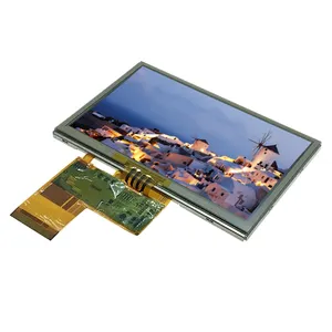 Display layar panel monitor lcd tft 4.3 inci dengan layar LCD 45 pin