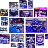 Jeux d'attractions VART Parc d'attractions Jeu immersif Karting Projecteur Ar Electrico Drift Go Kart Simulator