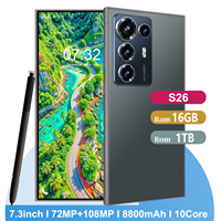 Smartphone S26 Ultra con Pantalla Grande de 7.3 Pulgadas, 16GB+1TB de Almacenamiento, Reconocimiento Facial, Soporte Multi-Idioma, Nuevo 2026
