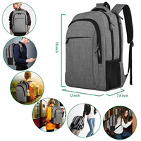 Sac à dos intelligent antivol pour ordinateur portable, prix de gros abordable, résistant à l'eau, en polyester, personnalisable, pour femmes et hommes, idéal pour l'école et les voyages