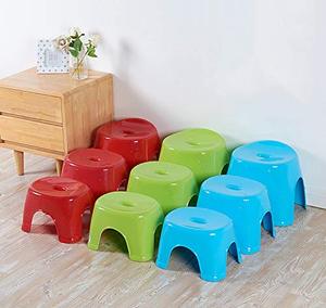 HALO Compact Stackable Plastic <b>Stool</b> with Soft Padded Seat Lightweight Durable PP Low <b>Stool</b> Household Furniture OEM ODM - Product Image 1