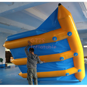 Venta directa de fábrica de tamaño personalizado inflable del tubo remolcable banana pescado volador para agua juego de deportes - Product Image 3
