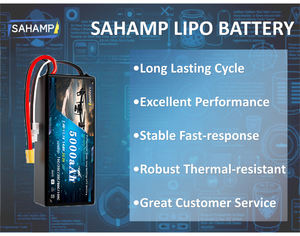 Высокопроизводительный литий-полимерный аккумулятор 5000 мАч 22,2 В 6S 35C -100C XT60 для дрона FPV - Product Image 6